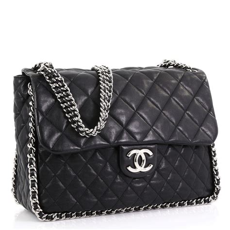 chanel quilted chain strap bag